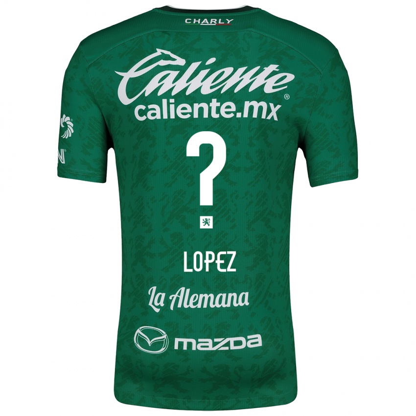 Criança Camisola Nicolas Lopez #0 Verde Branco Principal 2024/25 Camisa