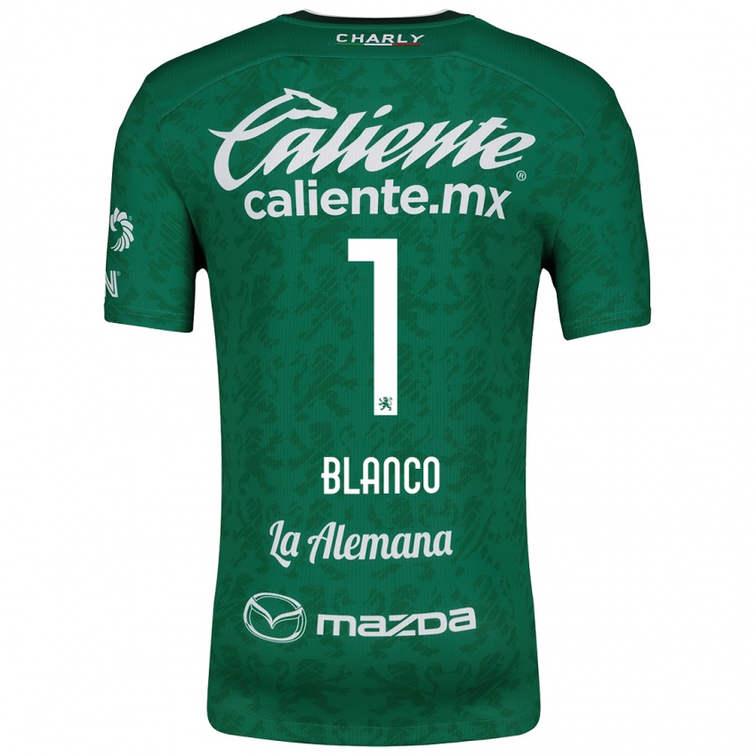 Criança Camisola Alfonso Blanco #1 Verde Branco Principal 2024/25 Camisa