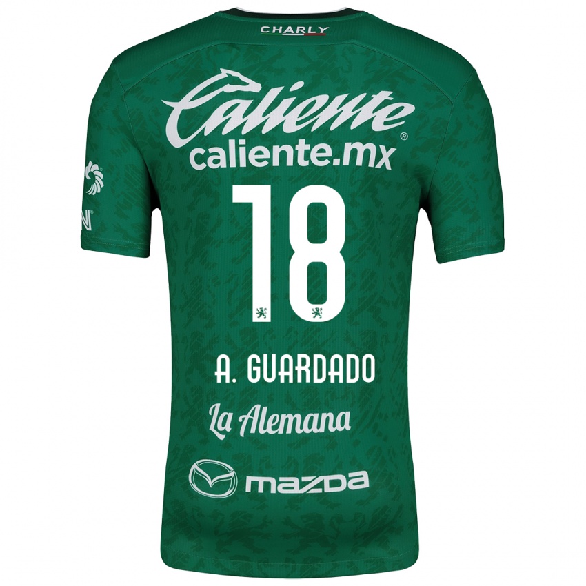 Criança Camisola Andrés Guardado #18 Verde Branco Principal 2024/25 Camisa