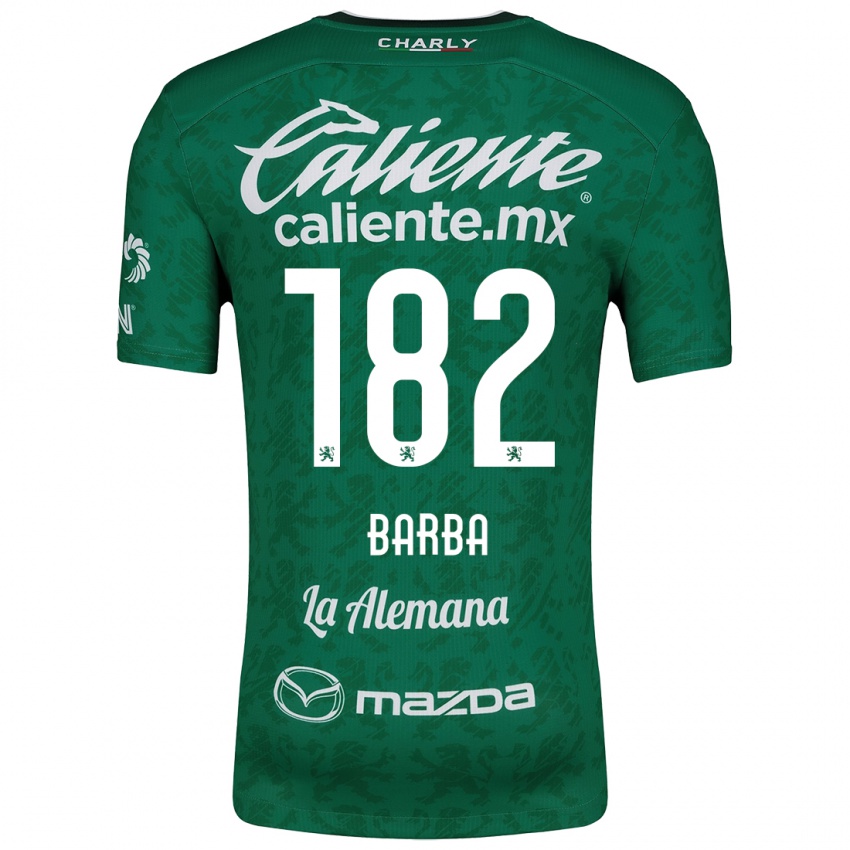 Criança Camisola Austin Barba #182 Verde Branco Principal 2024/25 Camisa