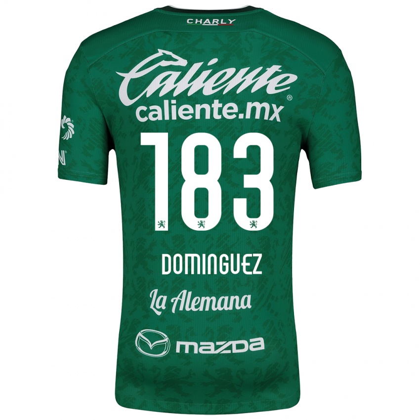 Criança Camisola Jesús Domínguez #183 Verde Branco Principal 2024/25 Camisa