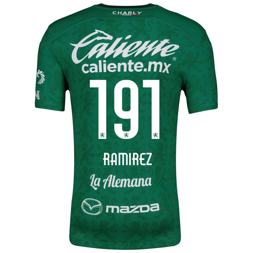 Criança Camisola Ian Ramírez #191 Verde Branco Principal 2024/25 Camisa