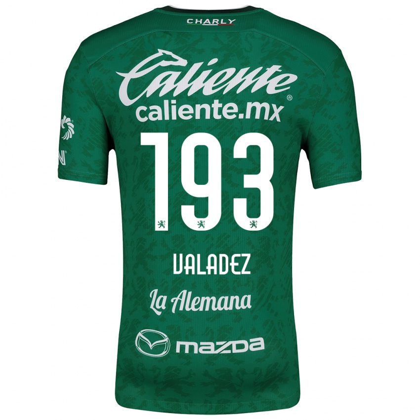 Criança Camisola Luis Valadez #193 Verde Branco Principal 2024/25 Camisa