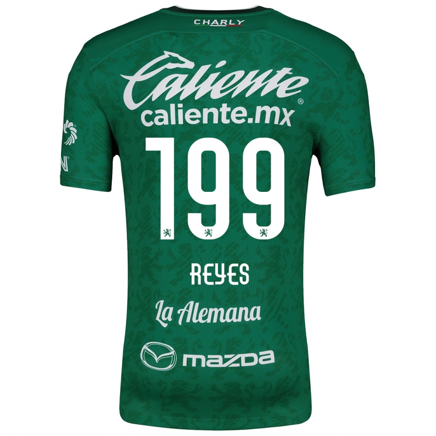 Criança Camisola Jonathan Reyes #199 Verde Branco Principal 2024/25 Camisa