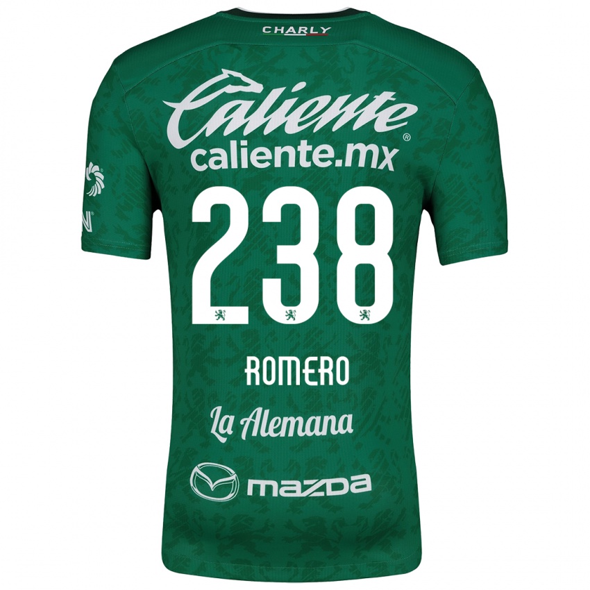 Criança Camisola Paulo Romero #238 Verde Branco Principal 2024/25 Camisa