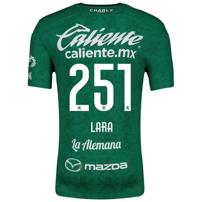 Criança Camisola Tristán Lara #251 Verde Branco Principal 2024/25 Camisa