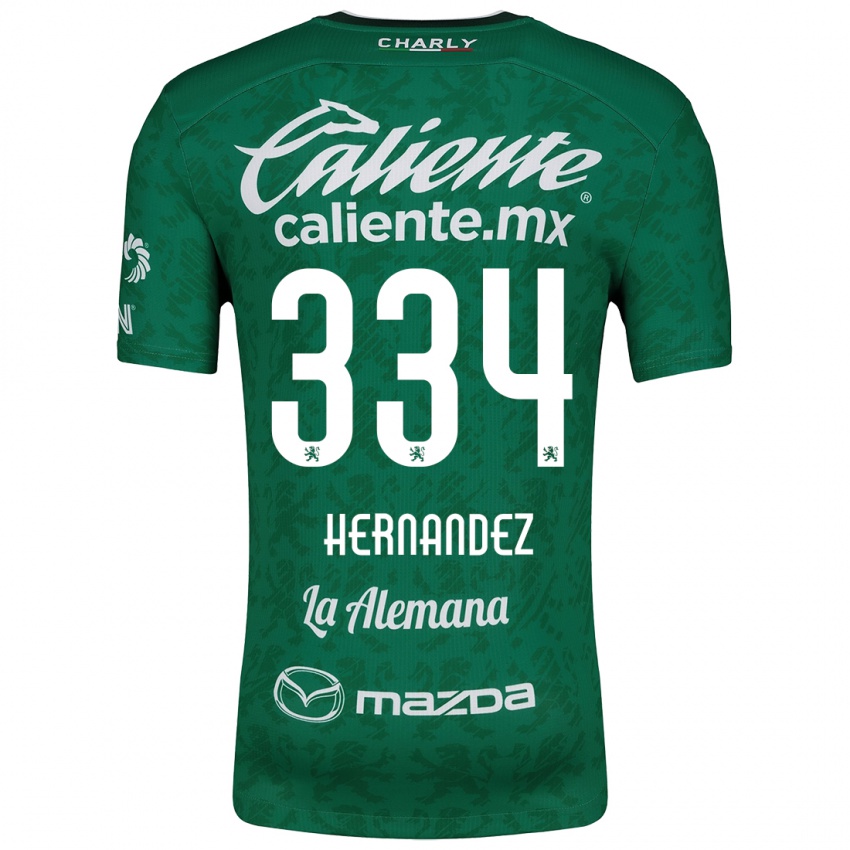 Criança Camisola Alan Hernández #334 Verde Branco Principal 2024/25 Camisa