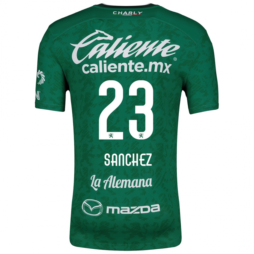 Criança Camisola Borja Sánchez #23 Verde Branco Principal 2024/25 Camisa