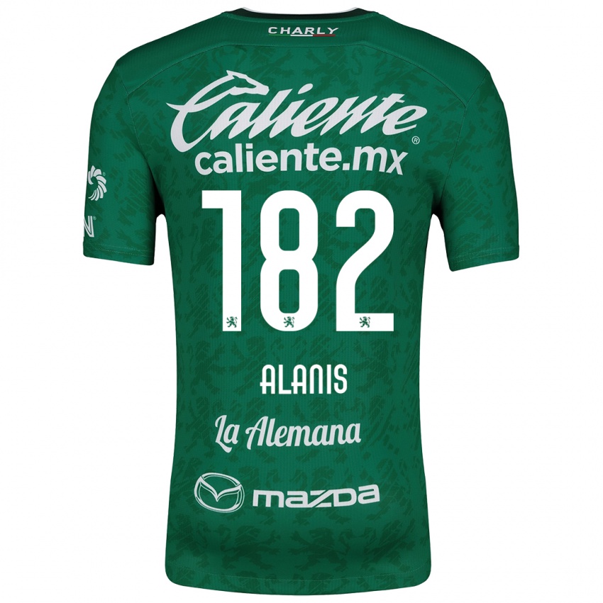 Criança Camisola Alejandro Alanís #182 Verde Branco Principal 2024/25 Camisa