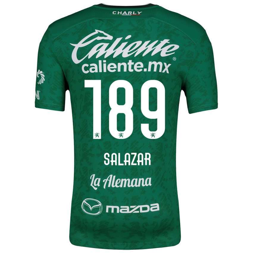 Criança Camisola José Salazar #189 Verde Branco Principal 2024/25 Camisa