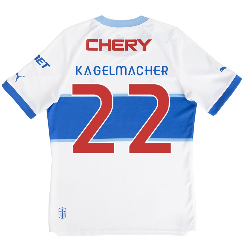 Criança Camisola Gary Kagelmacher #22 Branco Azul Principal 2024/25 Camisa