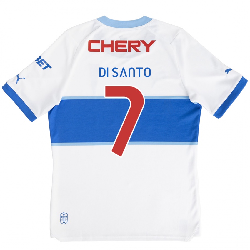 Criança Camisola Franco Di Santo #7 Branco Azul Principal 2024/25 Camisa