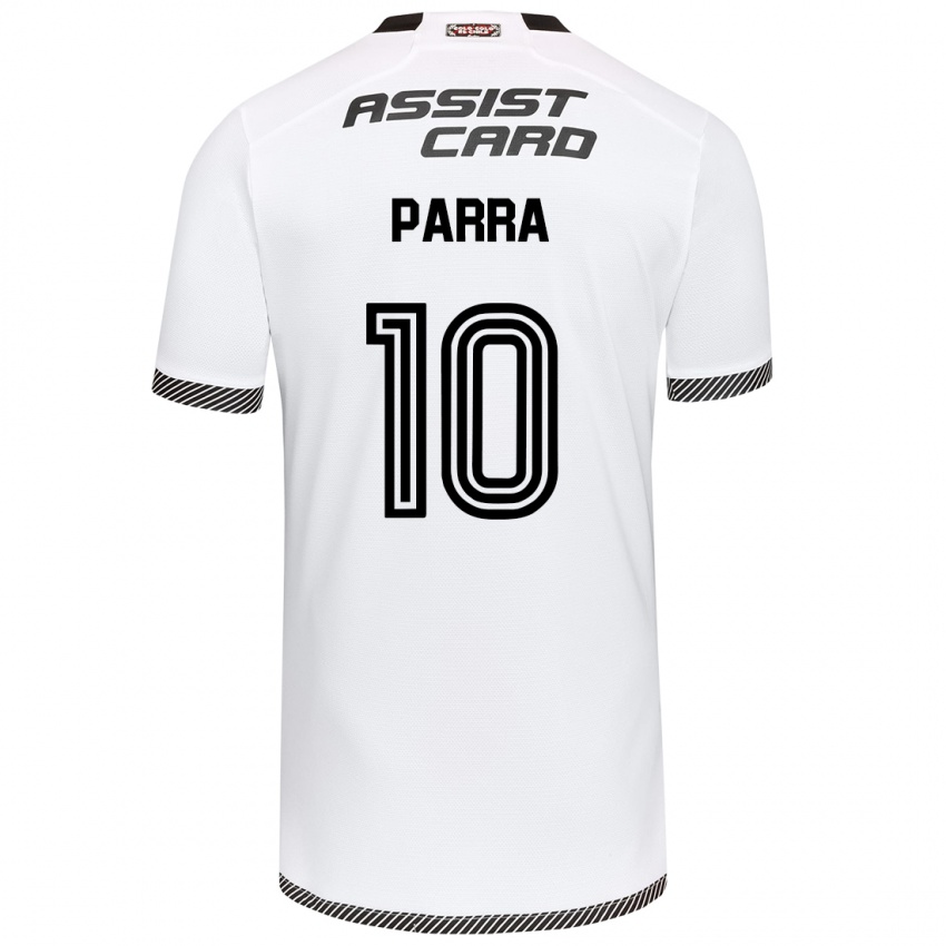 Criança Camisola Pablo Parra #10 Branco Preto Principal 2024/25 Camisa