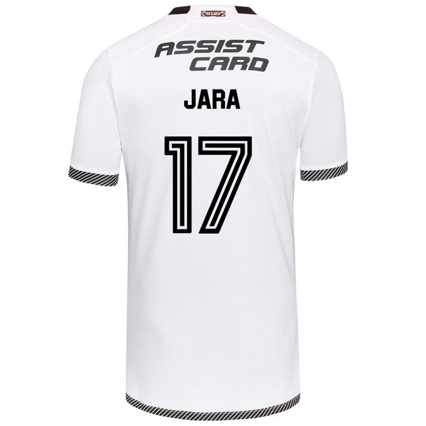 Criança Camisola Ignacio Jara #17 Branco Preto Principal 2024/25 Camisa