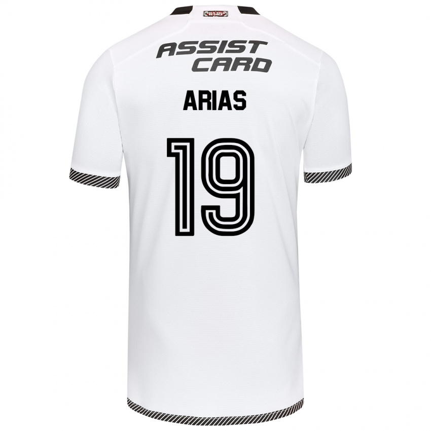 Criança Camisola Bastián Arias #19 Branco Preto Principal 2024/25 Camisa