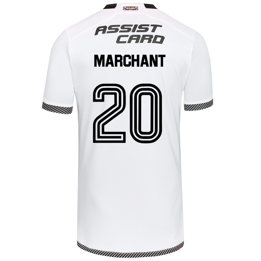 Criança Camisola Francisco Marchant #20 Branco Preto Principal 2024/25 Camisa