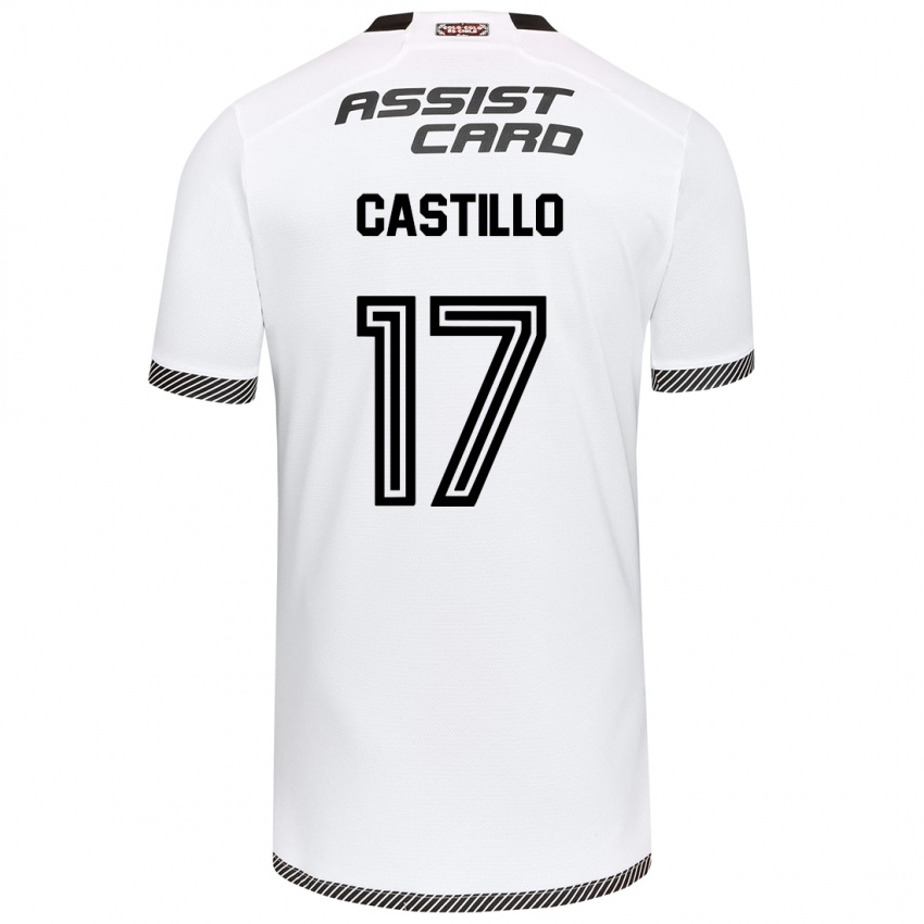 Criança Camisola Fabián Castillo #17 Branco Preto Principal 2024/25 Camisa