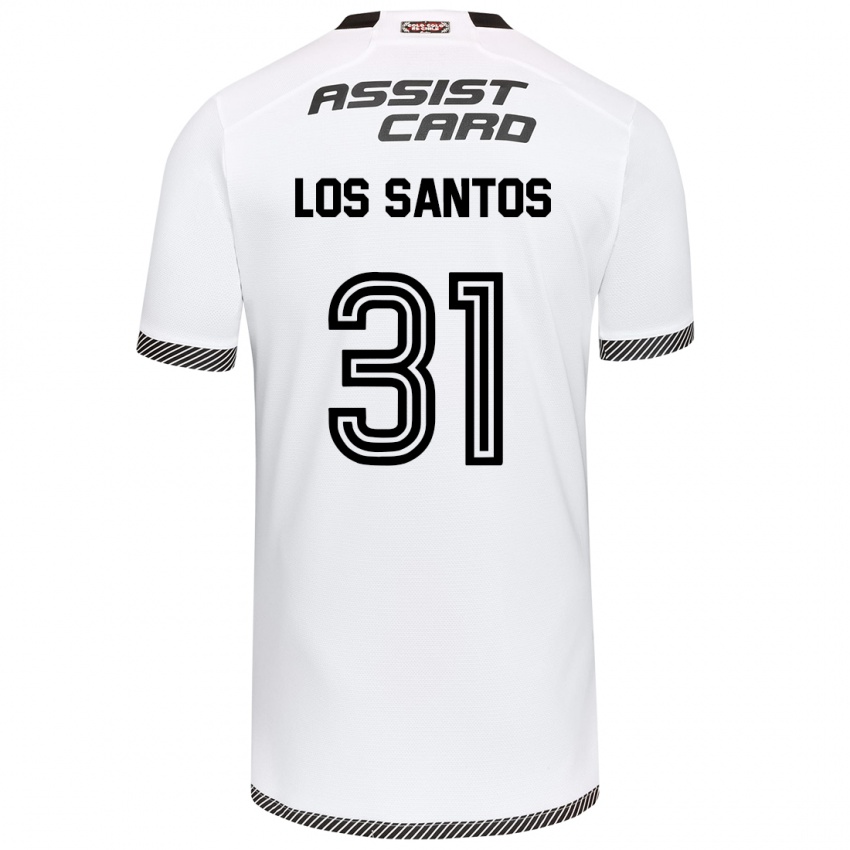 Criança Camisola Matías De Los Santos #31 Branco Preto Principal 2024/25 Camisa