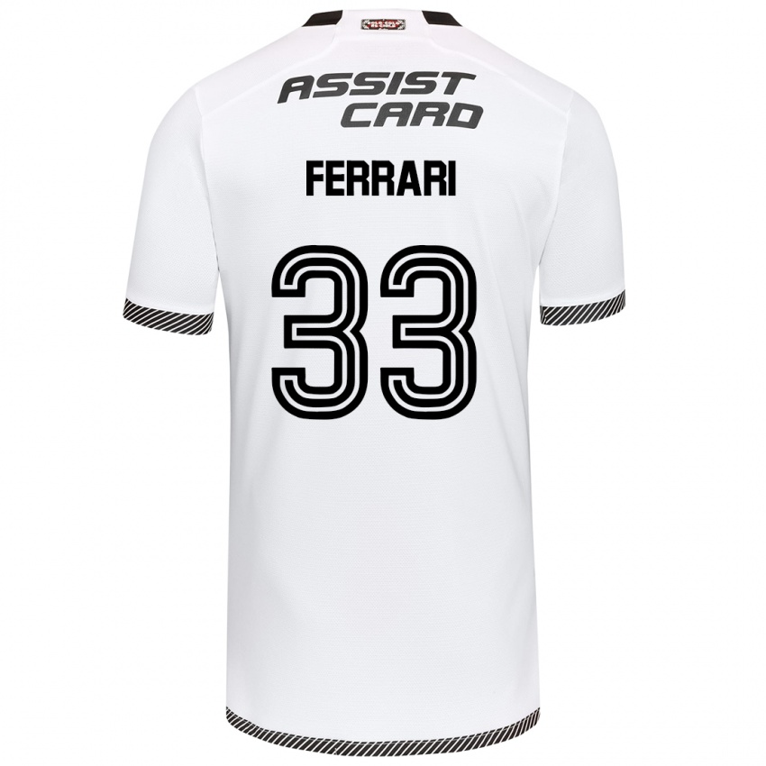 Criança Camisola Matías Ferrari #33 Branco Preto Principal 2024/25 Camisa