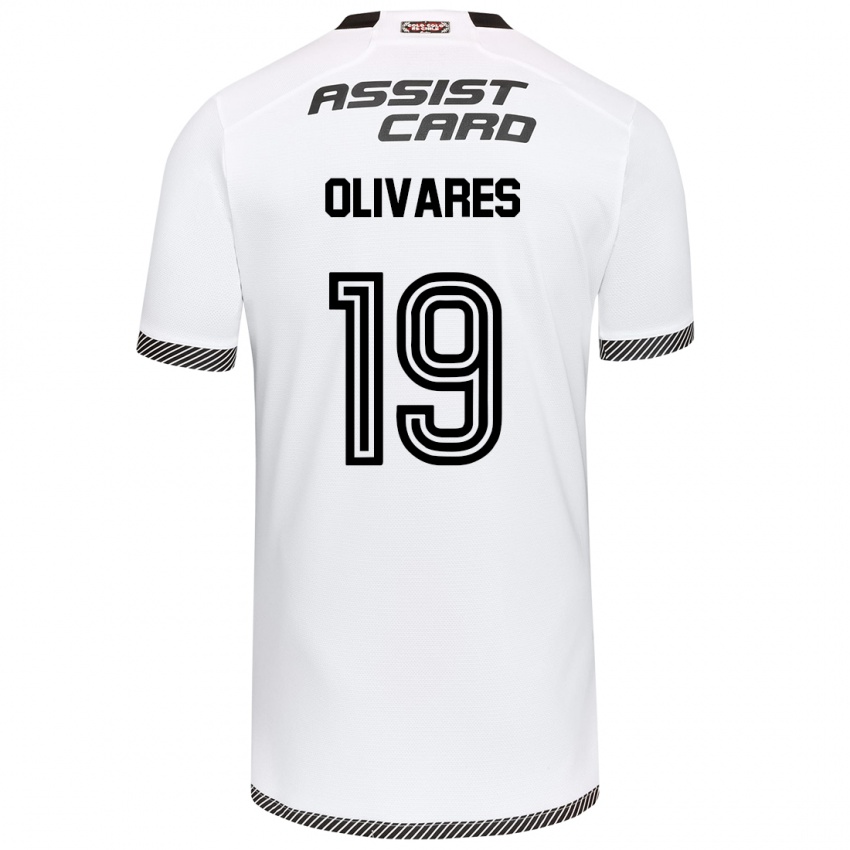 Criança Camisola Michelle Olivares #19 Branco Preto Principal 2024/25 Camisa