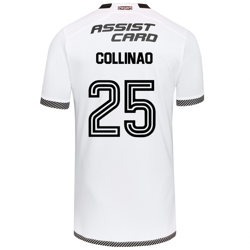 Criança Camisola Margarita Collinao #25 Branco Preto Principal 2024/25 Camisa