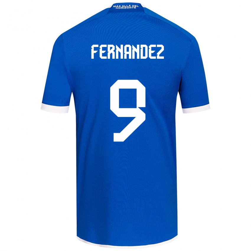 Criança Camisola Leandro Fernández #9 Branco Azulado Principal 2024/25 Camisa