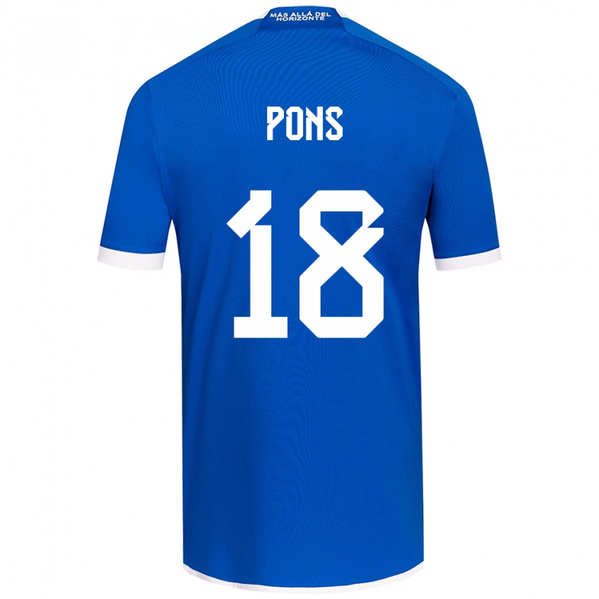 Criança Camisola Luciano Pons #18 Branco Azulado Principal 2024/25 Camisa