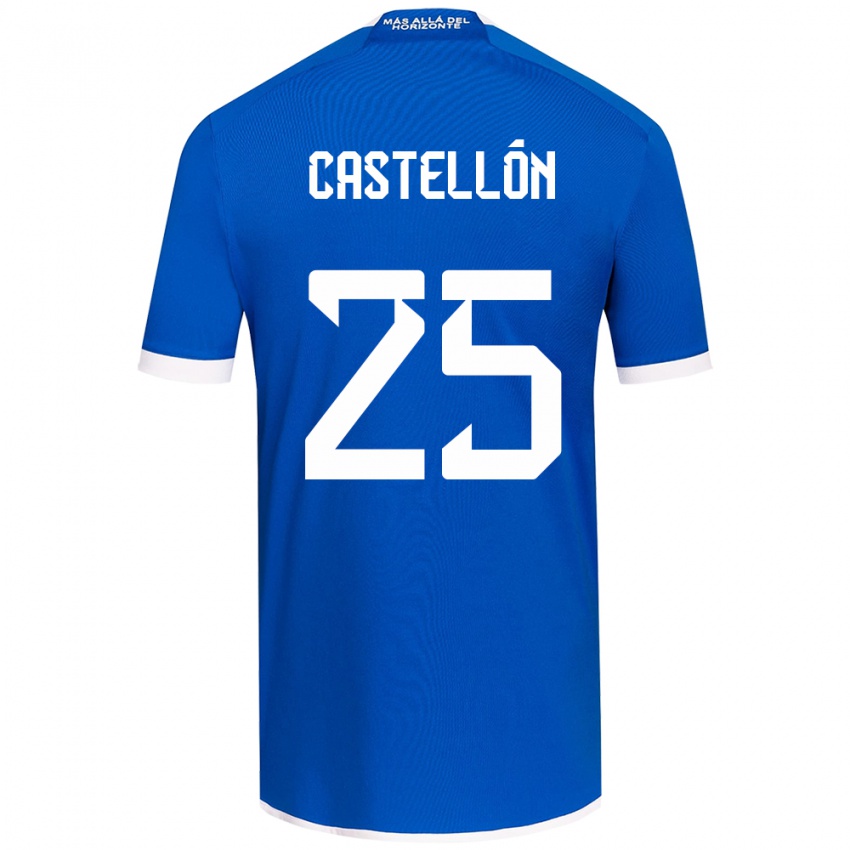 Criança Camisola Gabriel Castellón #25 Branco Azulado Principal 2024/25 Camisa