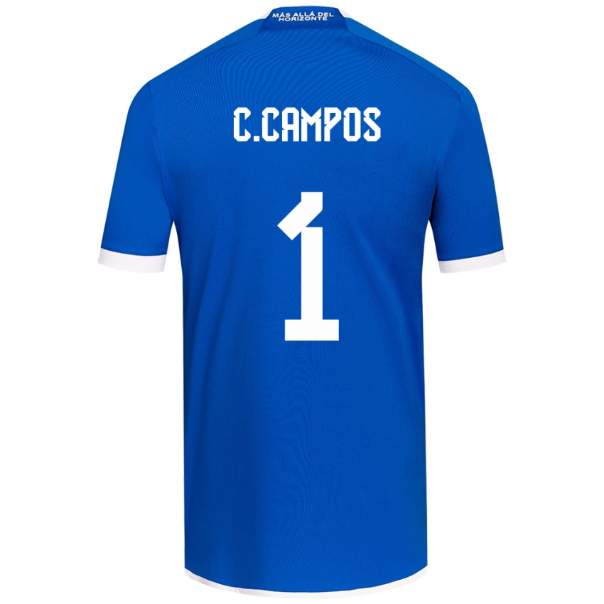 Criança Camisola Cristóbal Campos #1 Branco Azulado Principal 2024/25 Camisa