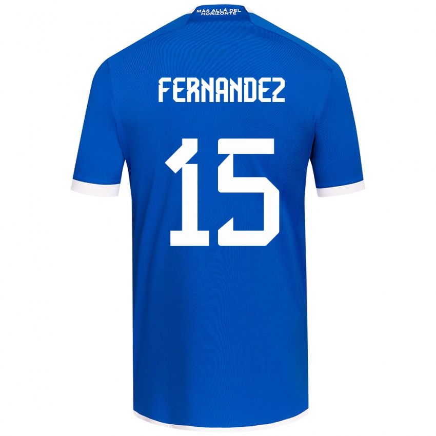 Criança Camisola Vicente Fernández #15 Branco Azulado Principal 2024/25 Camisa