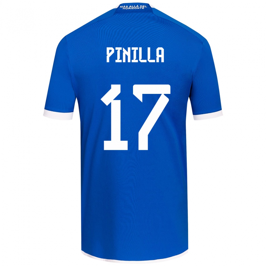 Criança Camisola Fernanda Pinilla #17 Branco Azulado Principal 2024/25 Camisa