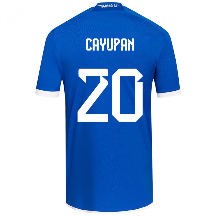 Criança Camisola Natalia Cayupán #20 Branco Azulado Principal 2024/25 Camisa