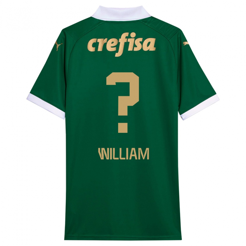 Criança Camisola William #0 Verde Branco Principal 2024/25 Camisa