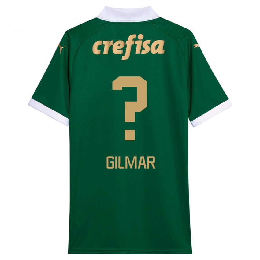 Criança Camisola Gilmar #0 Verde Branco Principal 2024/25 Camisa