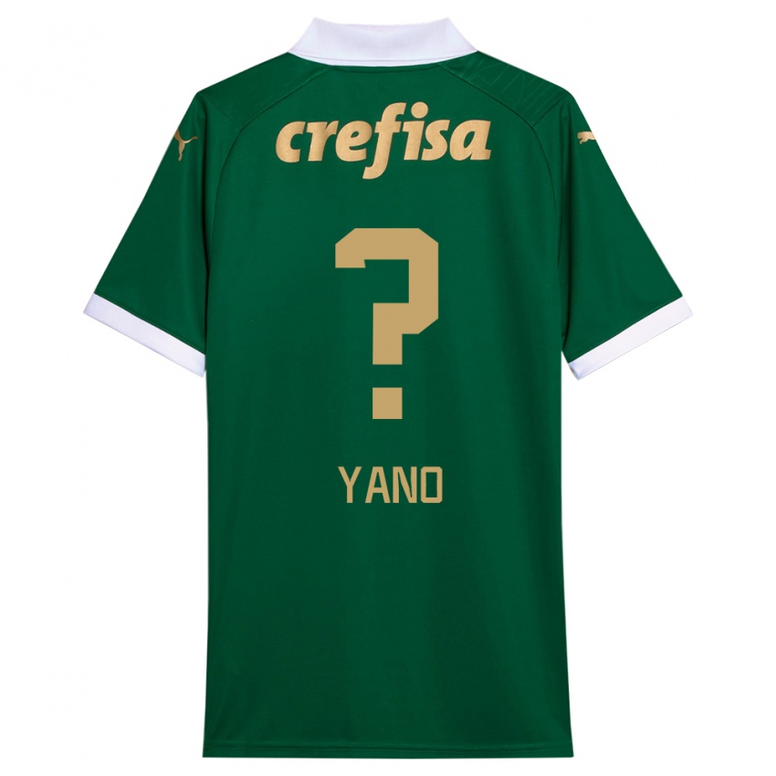 Criança Camisola Luiz Yano #0 Verde Branco Principal 2024/25 Camisa