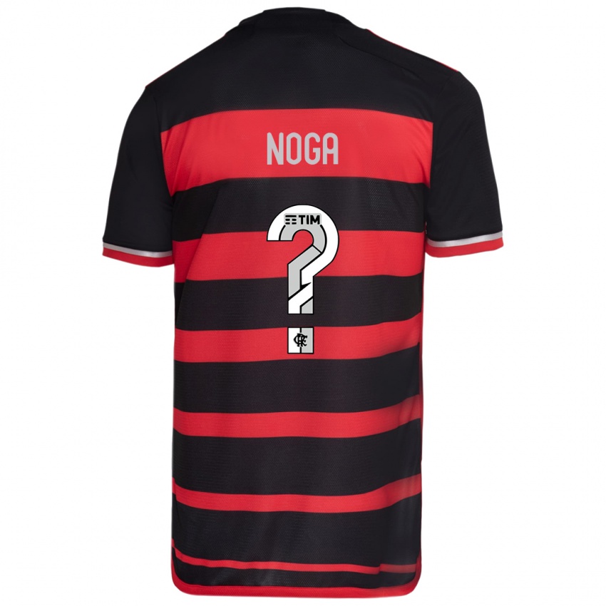 Criança Camisola Gabriel Noga #0 Vermelho Preto Principal 2024/25 Camisa