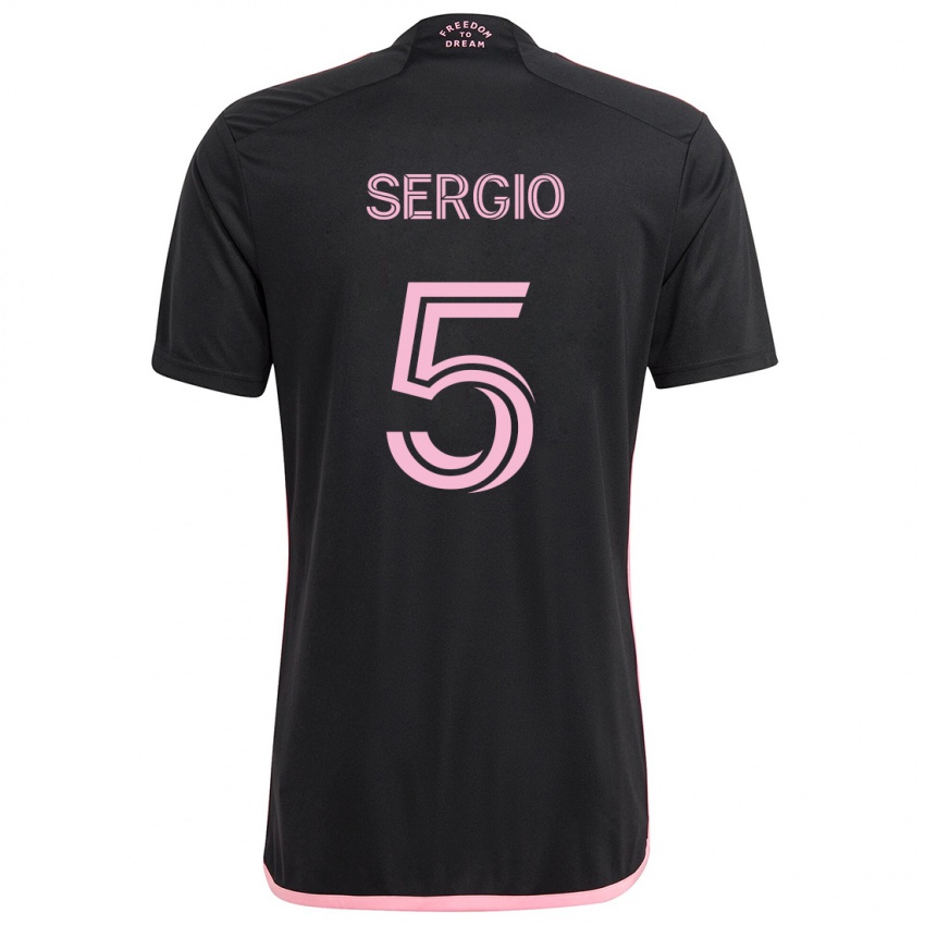 Criança Camisola Sergio Busquets #5 Preto Alternativa 2024/25 Camisa