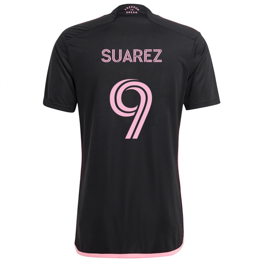 Criança Camisola Luis Suárez #9 Preto Alternativa 2024/25 Camisa