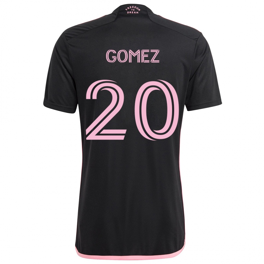 Criança Camisola Diego Gómez #20 Preto Alternativa 2024/25 Camisa