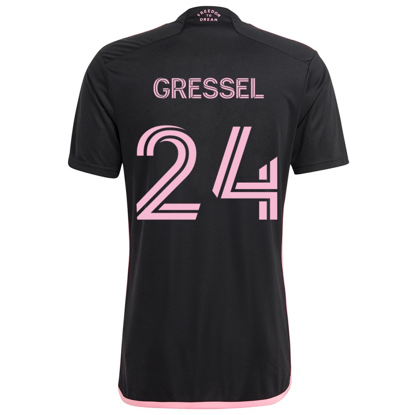 Criança Camisola Julian Gressel #24 Preto Alternativa 2024/25 Camisa