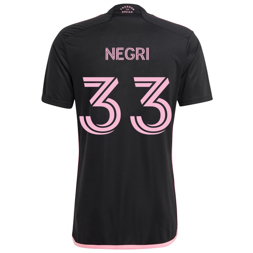 Criança Camisola Franco Negri #33 Preto Alternativa 2024/25 Camisa