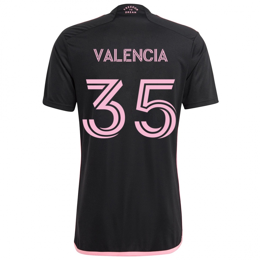 Criança Camisola Felipe Valencia #35 Preto Alternativa 2024/25 Camisa