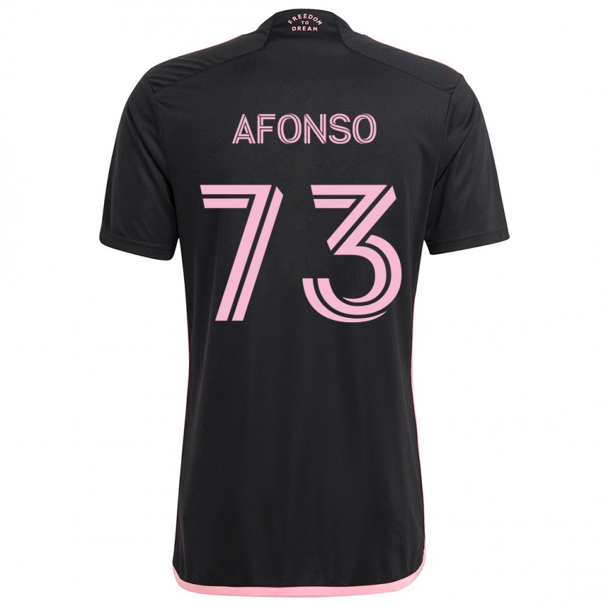 Criança Camisola Leo Afonso #73 Preto Alternativa 2024/25 Camisa