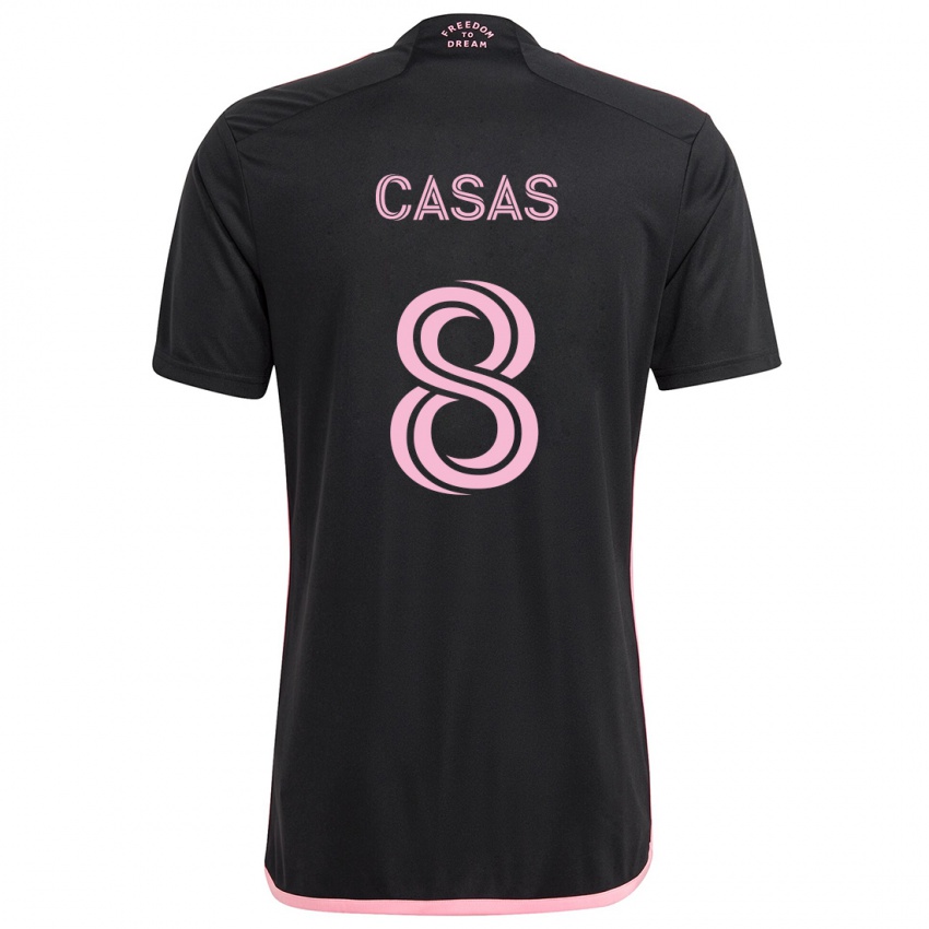 Criança Camisola Pep Casas #8 Preto Alternativa 2024/25 Camisa