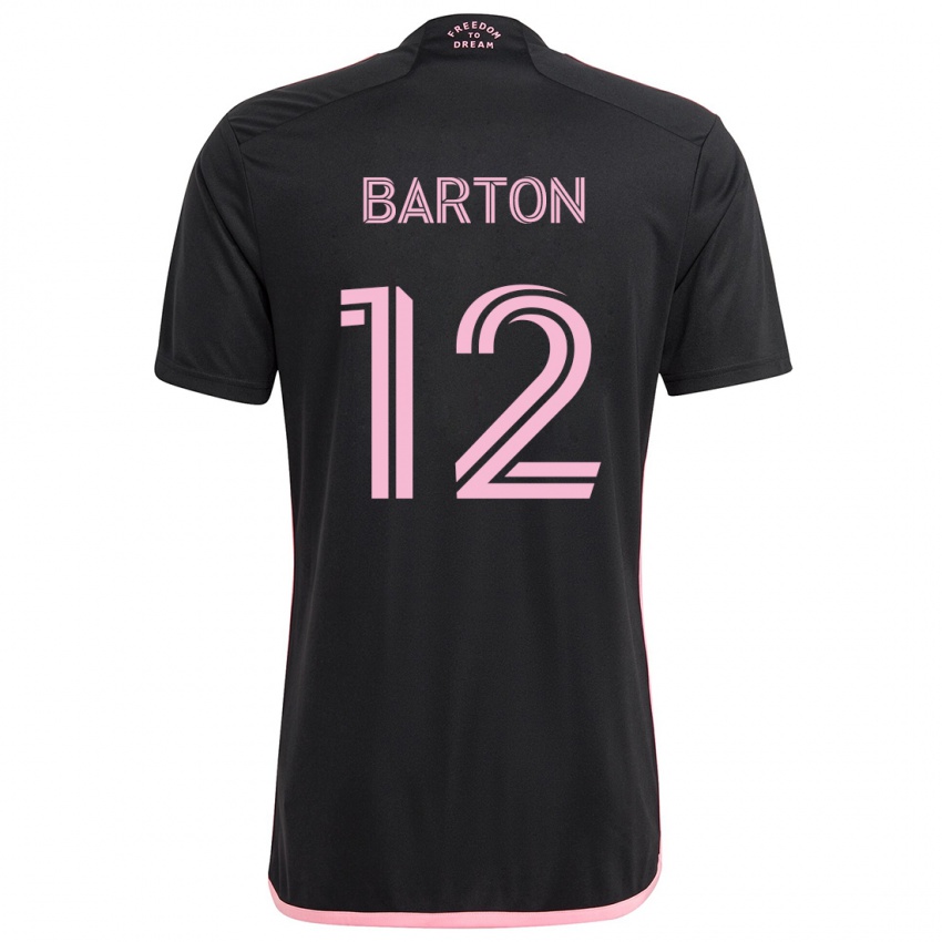 Criança Camisola Tye Barton #12 Preto Alternativa 2024/25 Camisa