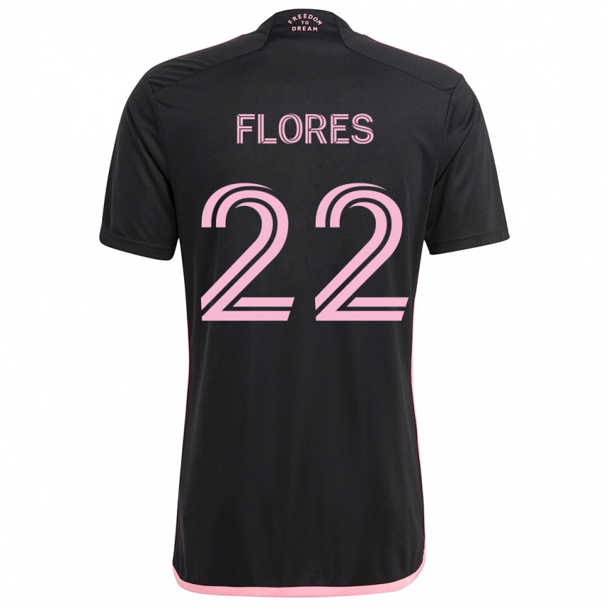 Criança Camisola Alejandro Flores #22 Preto Alternativa 2024/25 Camisa