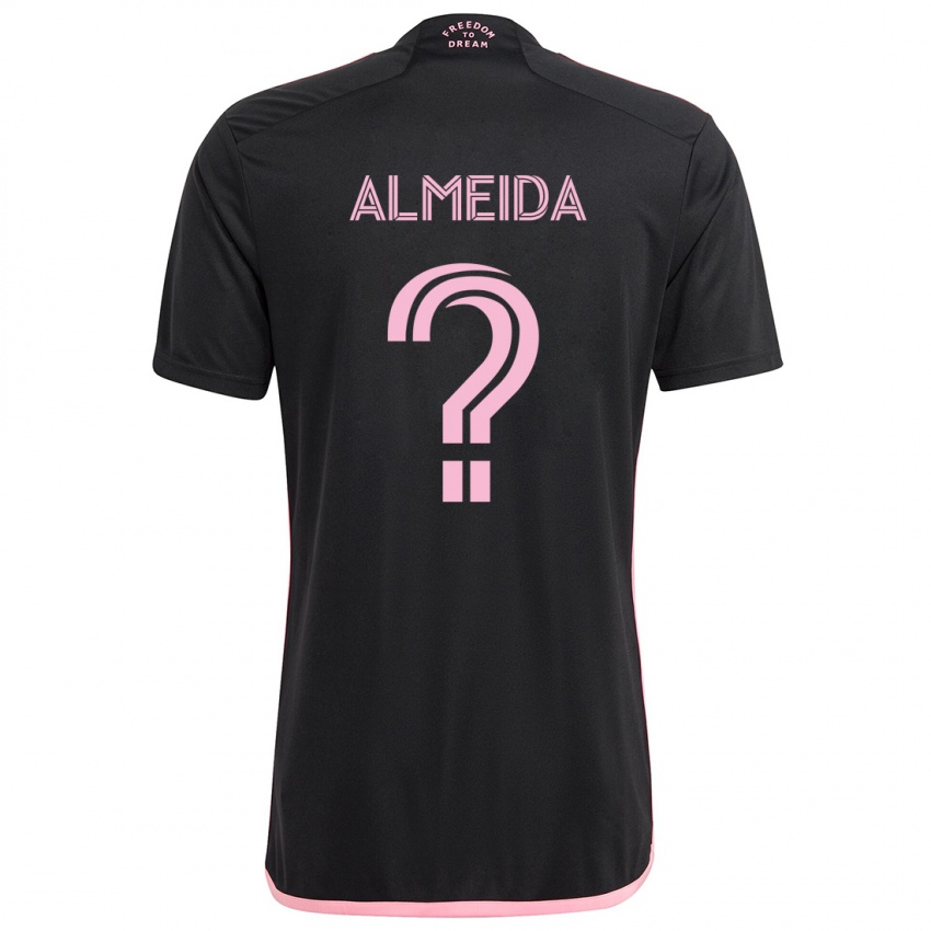 Criança Camisola Nicholas Almeida #0 Preto Alternativa 2024/25 Camisa