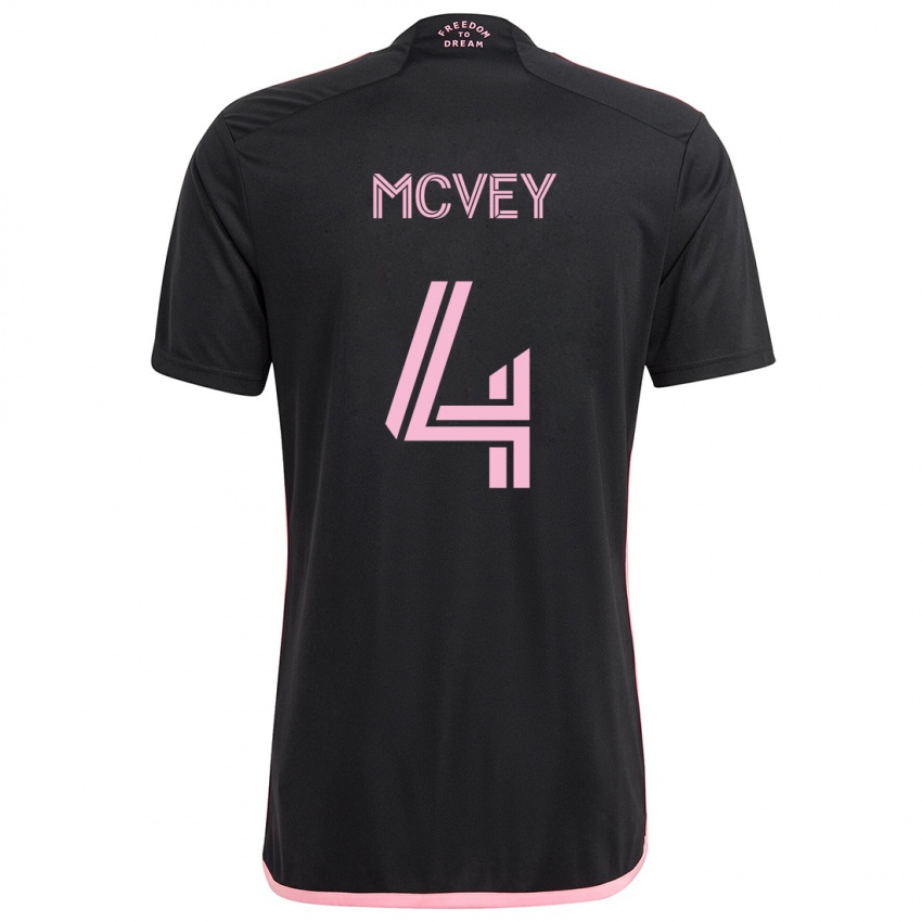 Criança Camisola Christopher Mcvey #4 Preto Alternativa 2024/25 Camisa