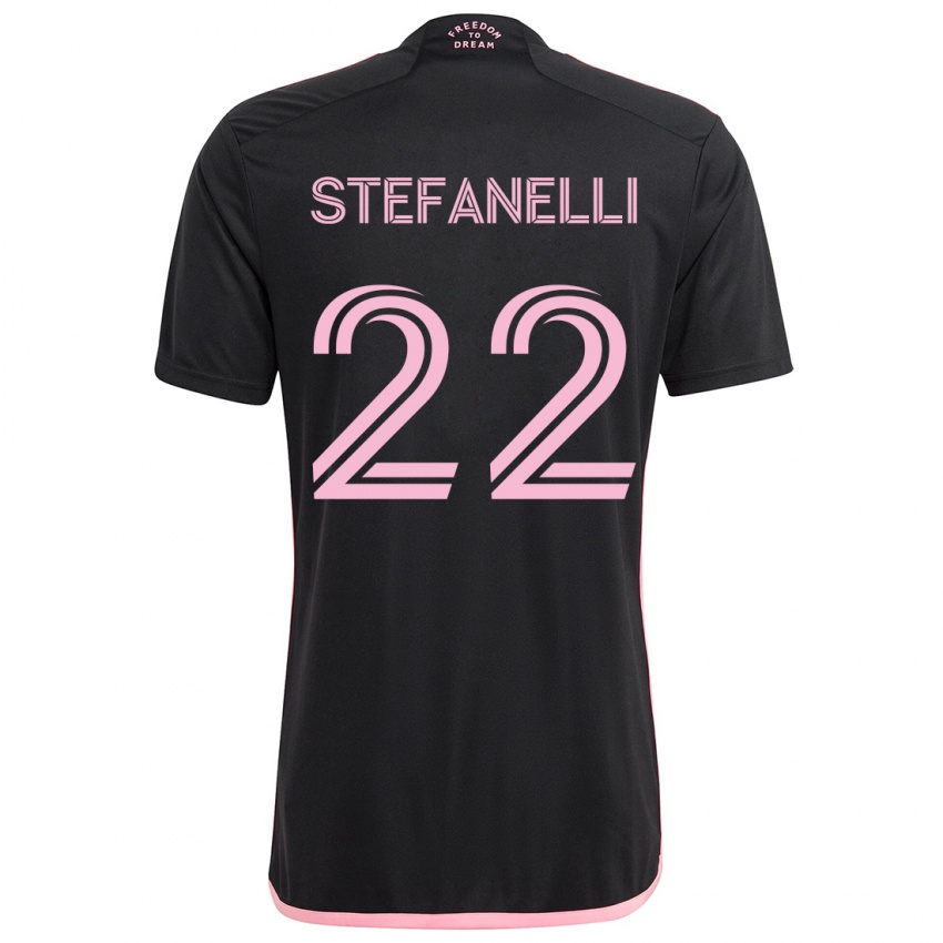 Criança Camisola Nicolás Stefanelli #22 Preto Alternativa 2024/25 Camisa