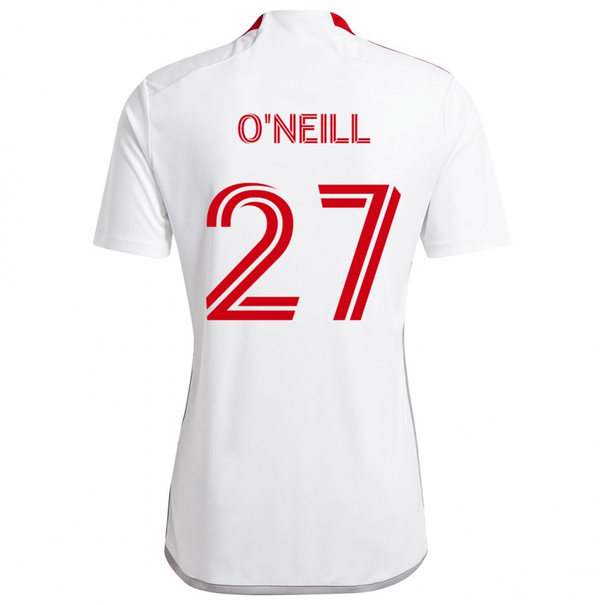 Criança Camisola Shane O'neill #27 Branco Vermelho Alternativa 2024/25 Camisa